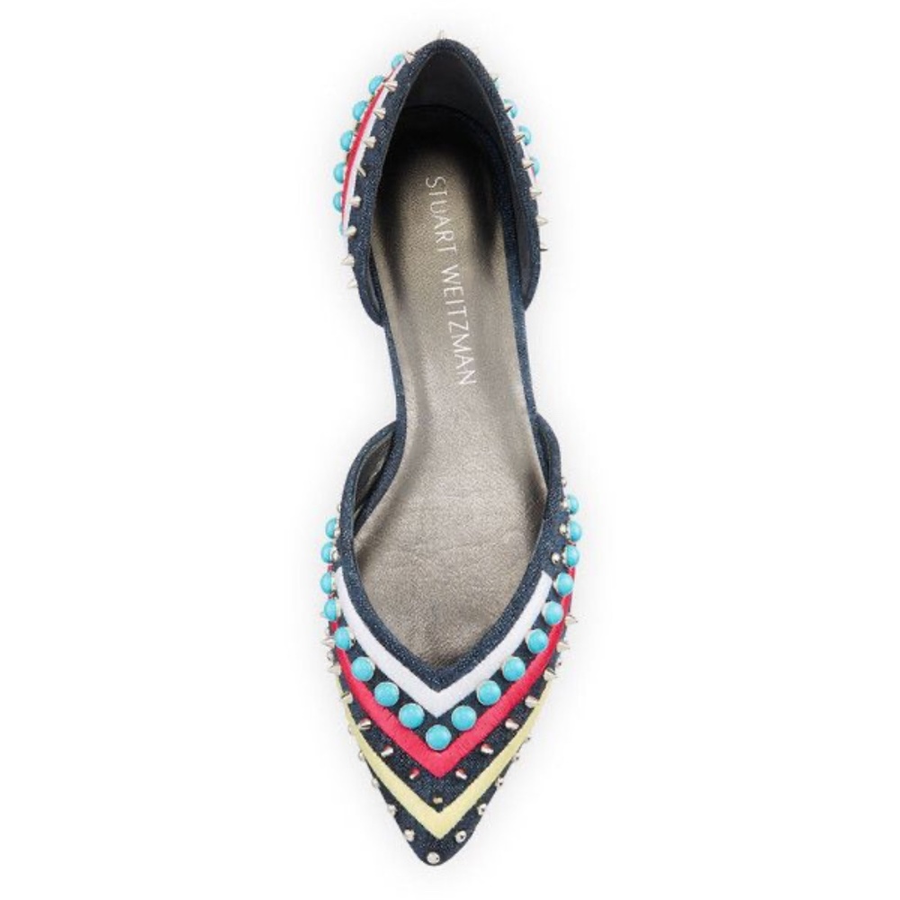 Stuart Weitzman pointed-toe d'Orsay flats